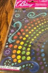 Rainbow Dots Flourishes Accents Bling Gems LGBTQ Jolee’s Stickers Crafts