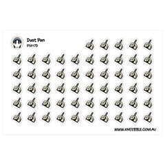Dust Pan Stickers – Cleaning Planner Stickers for Household Chore Organization