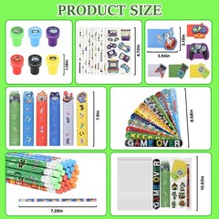 168Pcs Gifts Birthday Supplies Team Rewards Video game Pencils Pinata Goody S…