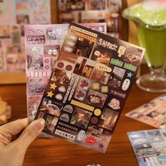 TIAMECH Corner Sketch Stickers Book Japanese Retro Graffiti Series, 30 Sheet…