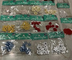 NEW NICE LOT OF MINI FLOWERS-JOLEE’S BY YOU SET OF 19