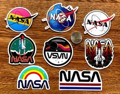 NASA Stickers Space Shuttle Launch Vinyl Decals Rocket Missions Pack Lot 50 pcs