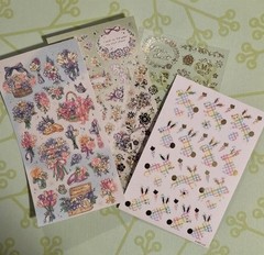 Cottagecore Floral Flowers Bunny Spring Sticker stickii club Bundle Lot journal