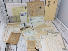 VTG Ephemera Supplies Kit Bundle – Scrapbooking Junk Journal – Pages Labels etc.