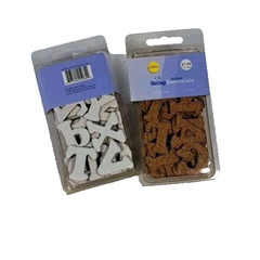 Lot (2) Jo-anne Scrap Essentials Cork Letters Scrapbooking Stickers