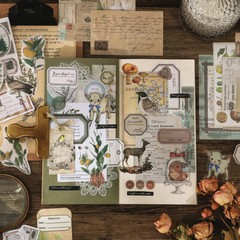 260 Pcs Vintage Ephemera Sticker Pack Junk Journal Scrapbook Supplies Decoupage