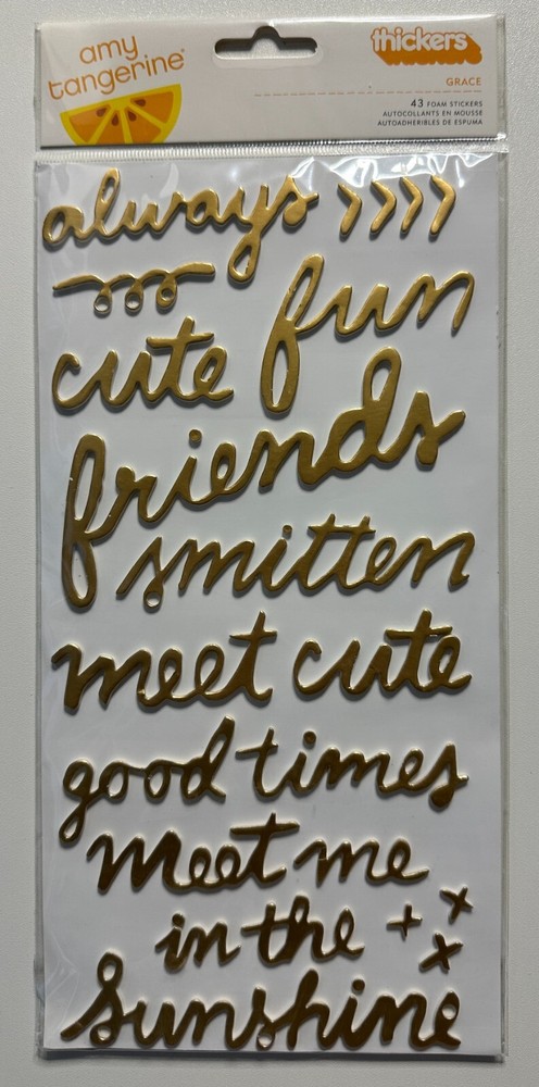 Amy Tangerine Thickers-Foam Stickers-Variations Available-You Choose