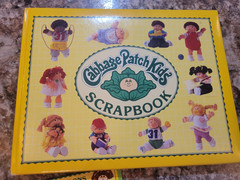Vintage Cabbage Patch Scrapbook plus Puffy Stickers