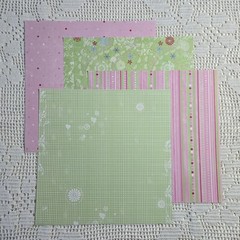 100% Girl 12×12 Scrapbook Kit, Little Ones Collection by Deja Views & Other