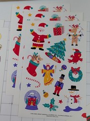 Lot Of 8 Sheets – VINTAGE Current Inc Stickers Christmas Theme