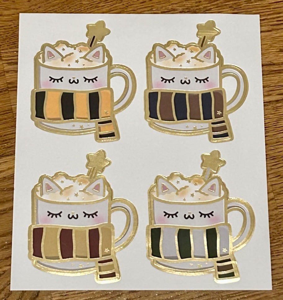 NEW Happie Scrappie Warm Winter / Christmas Drinks Sticker Sheet (4) Stickers