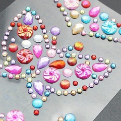 14 Sheets Rhinestones Stickers, Self-Adhesive Craft Jewels and Gems Sticker for