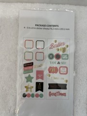 Pen+Gear Paper Lot Of 3 Pack 4-3″x8 Assorted Stickers Sheets #2