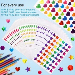1710 Pcs Star Stickers for Kids Reward, Small Sparkly Holographic Sticker for…