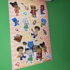 DANIEL TIGER’S NEIGHBORHOOD FAMILY 4 STICKER SHEETS New Stickers