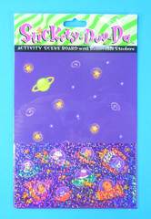 Vintage Space Ship Animals Stickety Doo Da Sticker Pack Gibson Greetings