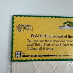 Vintage Cabbage Patch Kids Stick-Ons Puffy Stickers 1983 Diamond Toymakers NEW