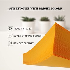 Sticky Notes Bulk, 60 Pads Sticky Notes, 3 X 3 Inch, 100 Sheets/Pad, Assorted…