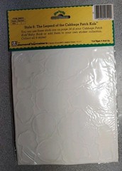 Cabbage Patch Kids 1983 «The Legend Of…» Sealed Style 6 Puffy Stickers Set