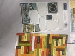Scrapbooking vacation travel stickers bundle lot beach US Europe Travel