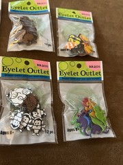 Eyelet Outlet Brads Lot of Animals NEW 6 packs Card Making Scrapbooking