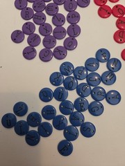 Vintage Making Memories Metal Alphabet Charms Tags Lot Red Blue Purple 94 Pc
