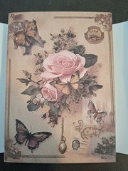 120 Sheets Vintage Material Scrapbooking Paper Pack The Rose Manor 5 1/2X 3 3/4