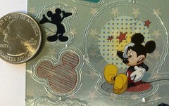 MICKEY MOUSE Foil Stickers(17pc) Disney•Sandylion•Head Icons•Disneyland•Shucks
