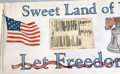 Patriotic America Let Freedom Ring Tumblebeasts 2003 Clear Stickers Scrapbook