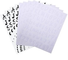 576-Piece Waterproof Vinyl Letter & Number Decal Set for School & Crafting