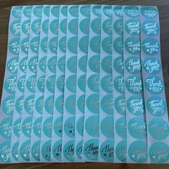 100pcs Thank You Stickers 1 inch Small Business Decorate Envelopes Sealing