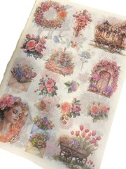 6.5″ x 9″ Scrapbook & Paper Crafting Stickers – 2 Bks- 24 Pgs/Book