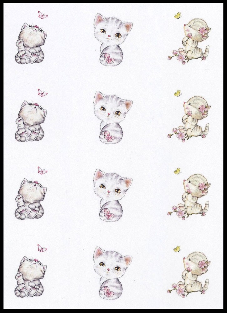 Stickers – Cat Kitten – Any Occasion CL056
