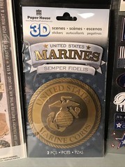 Scrapbook Stickers Marines Lot Of 5 Packages. NEW Hero Marines USA Military Flag