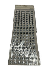 GEM STICKERS RHINESTONES hand crafts 140 count CLEAR SILVER FLOWERS