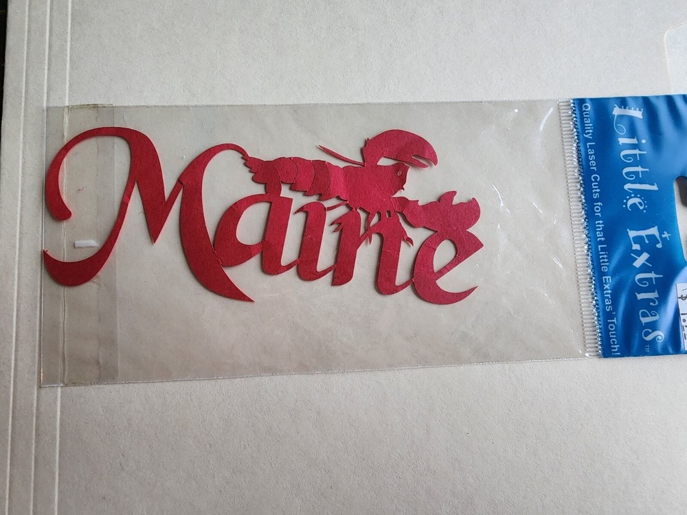 Maine Travel Cut Laser Cut New – Little Extras Scrapbooking – Retired #19