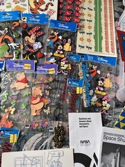 Mixed Lot of Stickers Tickets Guides . Stickopotamus, Disney, Paper Stuff Etc