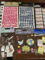 Lot Of 11 Vinatge Jolees’s Boutique Dimensional Travel Sports Doctor Stickers