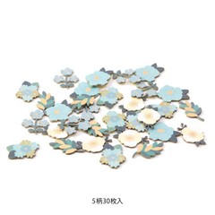 MIDORI sticker PCM Decoration Floral pattern Blue 82521006
