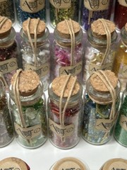 ART-C Momenta Mixed Media Wire Beads Glitter Fibers Leather 48 Vials 24 Spools