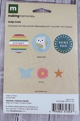 Crafts Junk Journaling Brads Making Memories Just Chillin Girl Badge Brads (9)