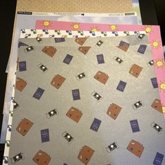 scrapbooking travel stickers and letters