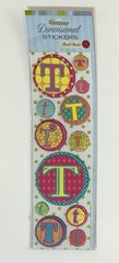 PUNCH Studio Dimensional STICKERS Monogram Alphabet Letter T