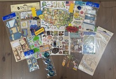 Huge Lot of Scrapbooking Stickers Alphabet Poolside Summer Fun School & More