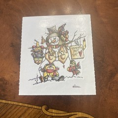 Vintage Provo Craft Snowmen Melt Your Heart Sticker Module