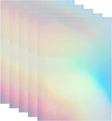 36 Sheets Holographic Sticker Paper Holographic Clear Vinyl Self Adhesive Waterp