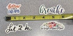Motivational Inspirational Good Vibes Religious Stickers Lot Of 29