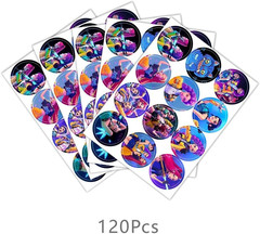 120Pcs Demon Movie Hunters Stickers for Kids Birthday Party Supplies for Demon
