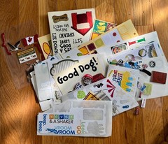 Lot of Scrapbooking Paper, Stickers, Die Cuts, Junk Journaling, Crafts, Origami