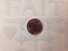 FAITH Plastic Shapes Transparent Stickers(18pc)Fantastic Plastic W/Flair•Crosses